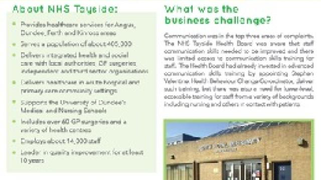 NHS Tayside SAGE and THYME case study